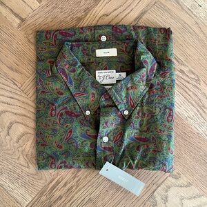 J.Crew Paisley Secret Wash Slim Fit Shirt | MEDIUM